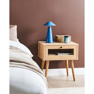 Beliani Comodino 1 cassetto en Pannello di fibre (LDF) Minimalista ALBANY  