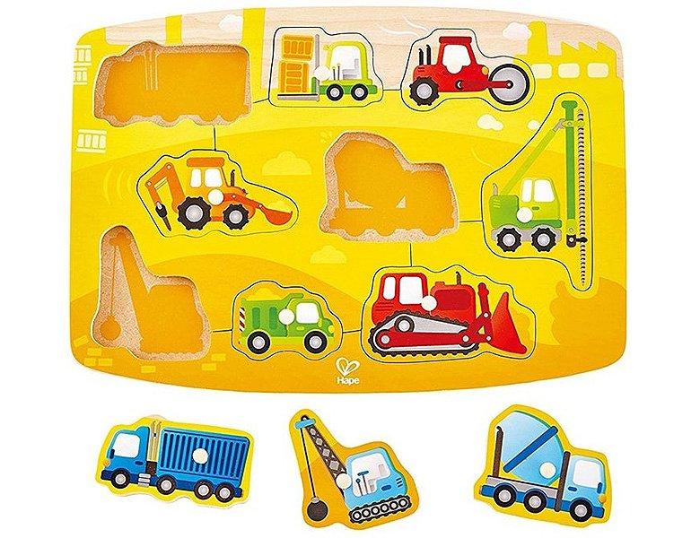 Hape  Puzzle Baustellenpuzzle (10Teile) 