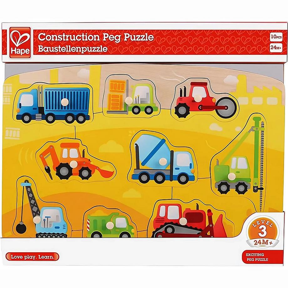 Hape  Puzzle Baustellenpuzzle (10Teile) 
