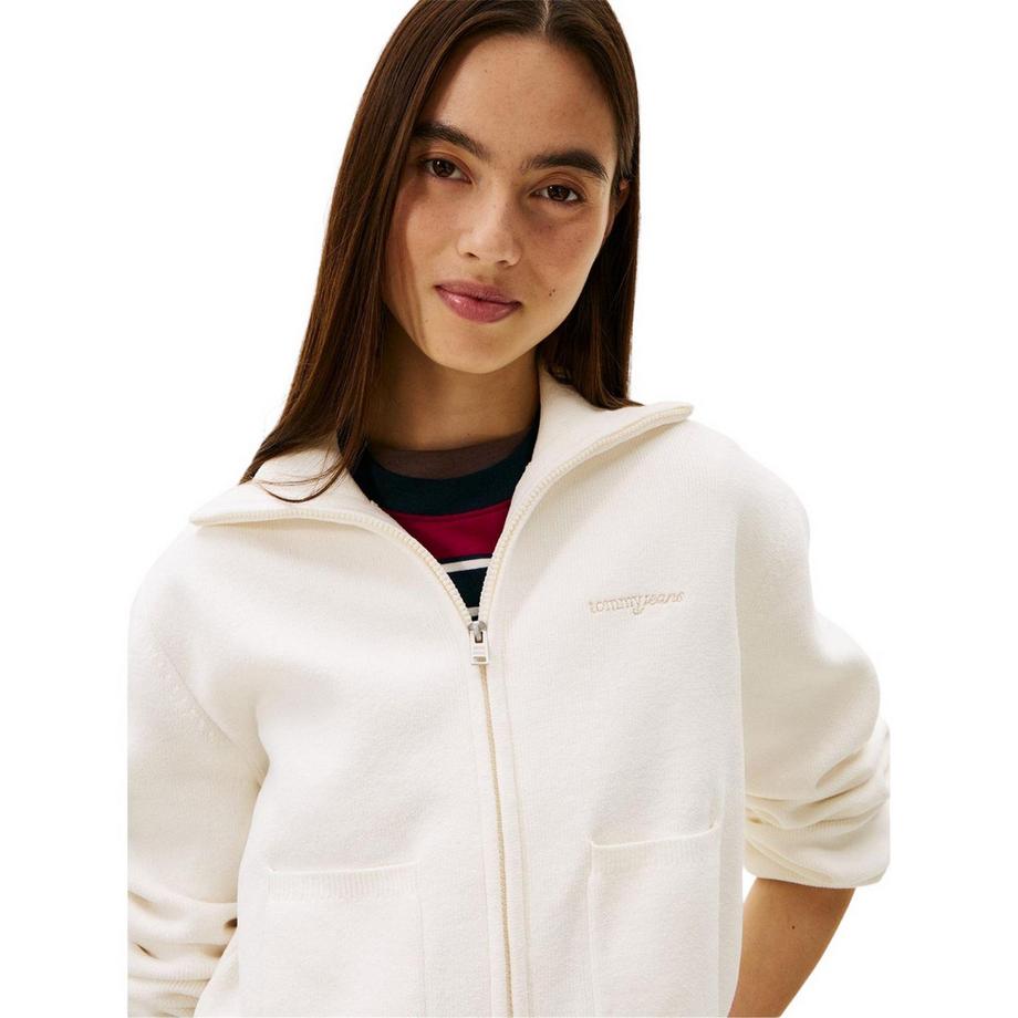 TOMMY JEANS Kurz Geschnittene Strickjacke  