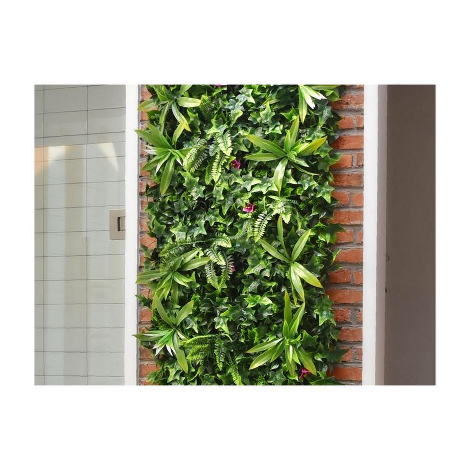 Vente-unique Mur végétal synthétique vert - pack de 3m² - IKAZ  