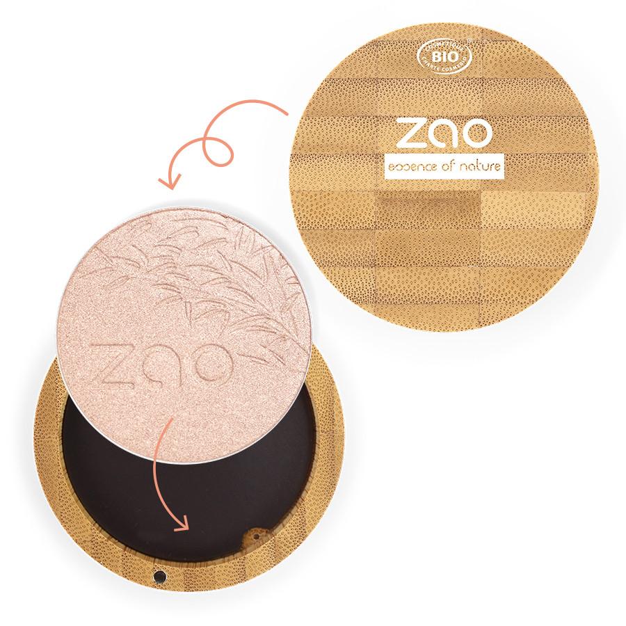 ZAO MAKEUP  Shine-up Powder Enluminator - Bio-zertifiziert, vegan und nachfüllbar 