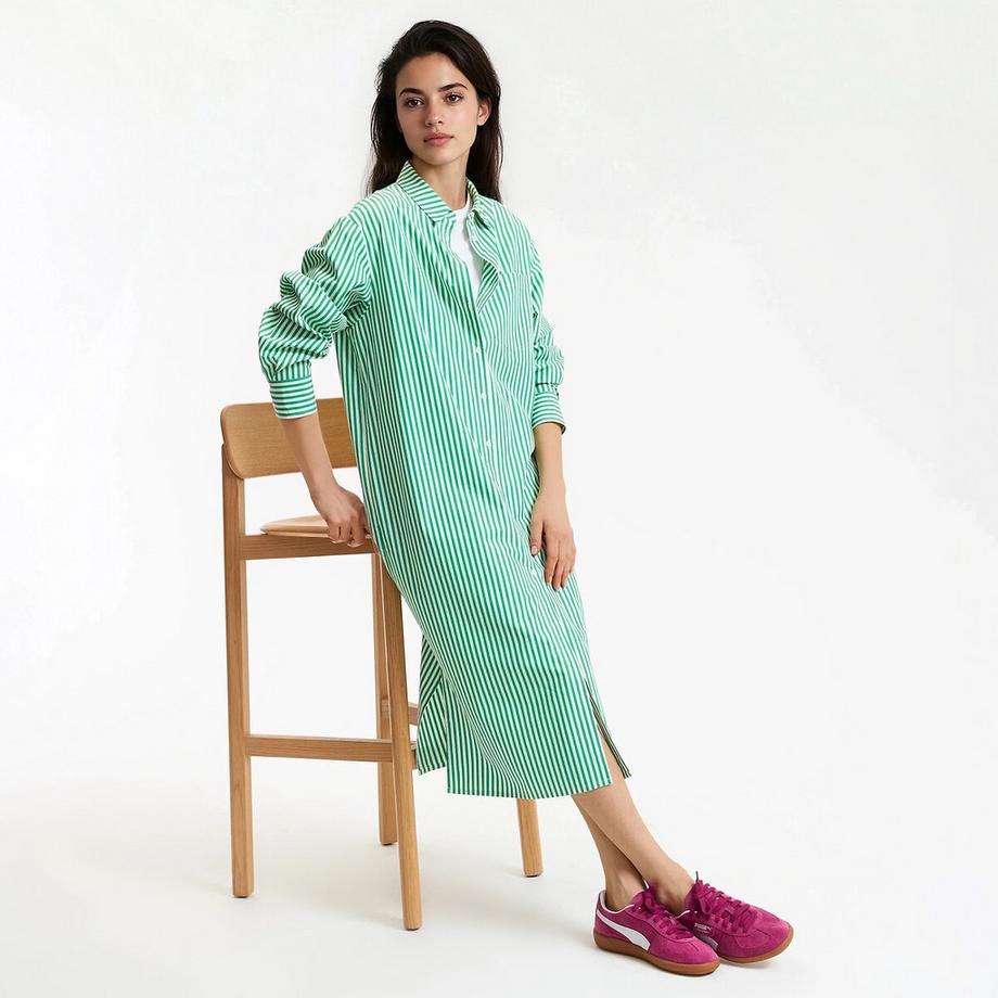 La Redoute Collections  Gerade geschnittenes Kleid in Hemdblusenform 