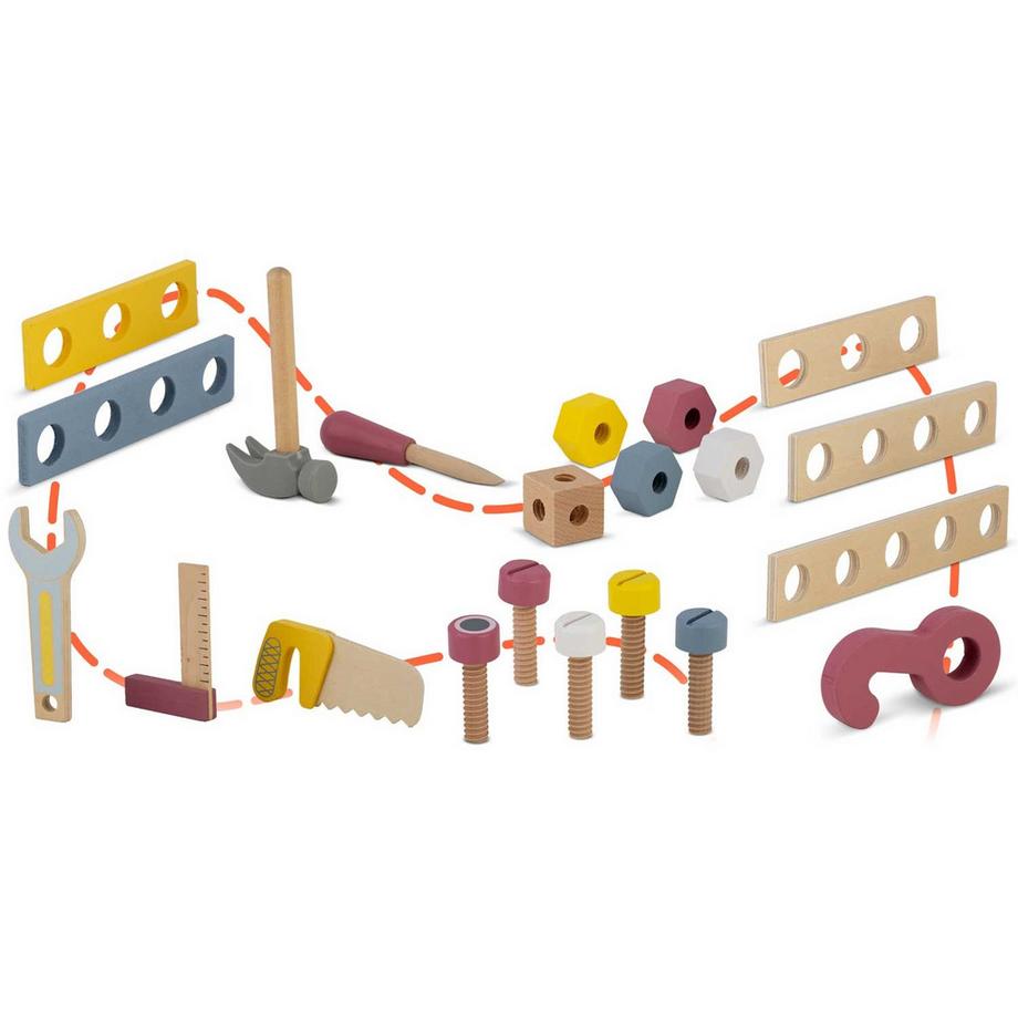 B2X  Gehhilfe aus Holz mit Werkzeug RK-874 Ricokids 