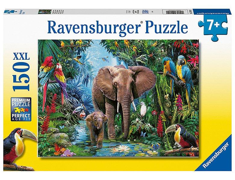 Ravensburger  Puzzle Dschungel-Elefanten (150XXL) 