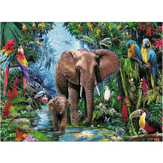 Ravensburger  Puzzle Dschungel-Elefanten (150XXL) 