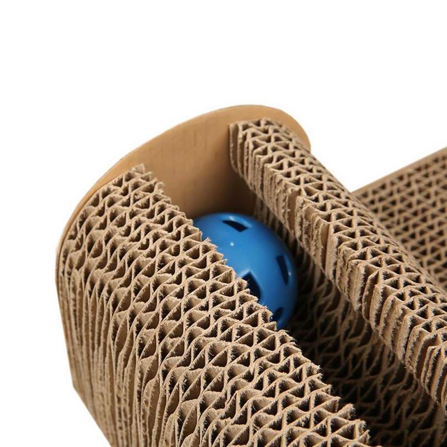 Intirilife  Katzenkratzbrett Katzenspielzeug auser Wellpappe 