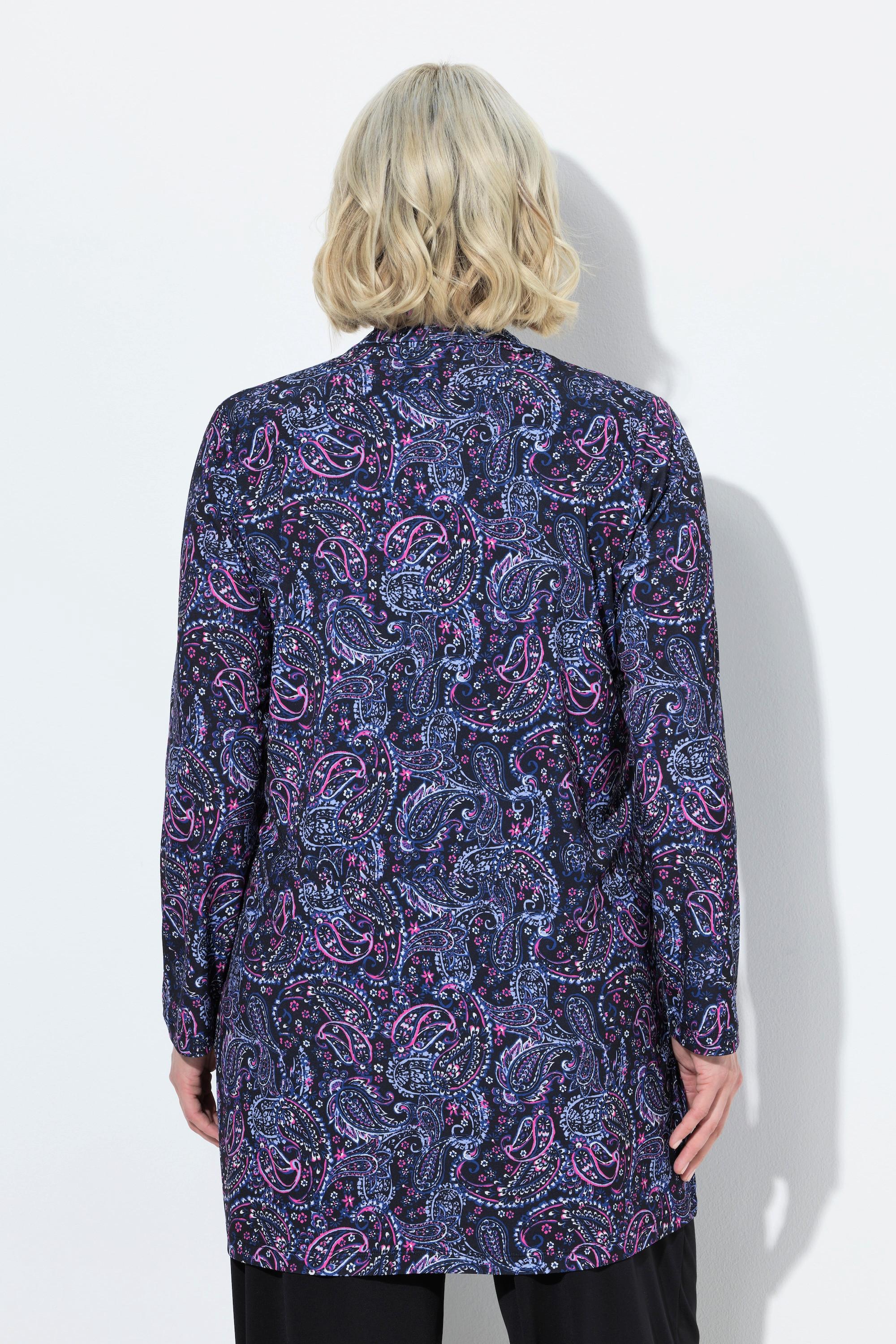 Ulla Popken Jerseyjacke Schalkragen Langarm  