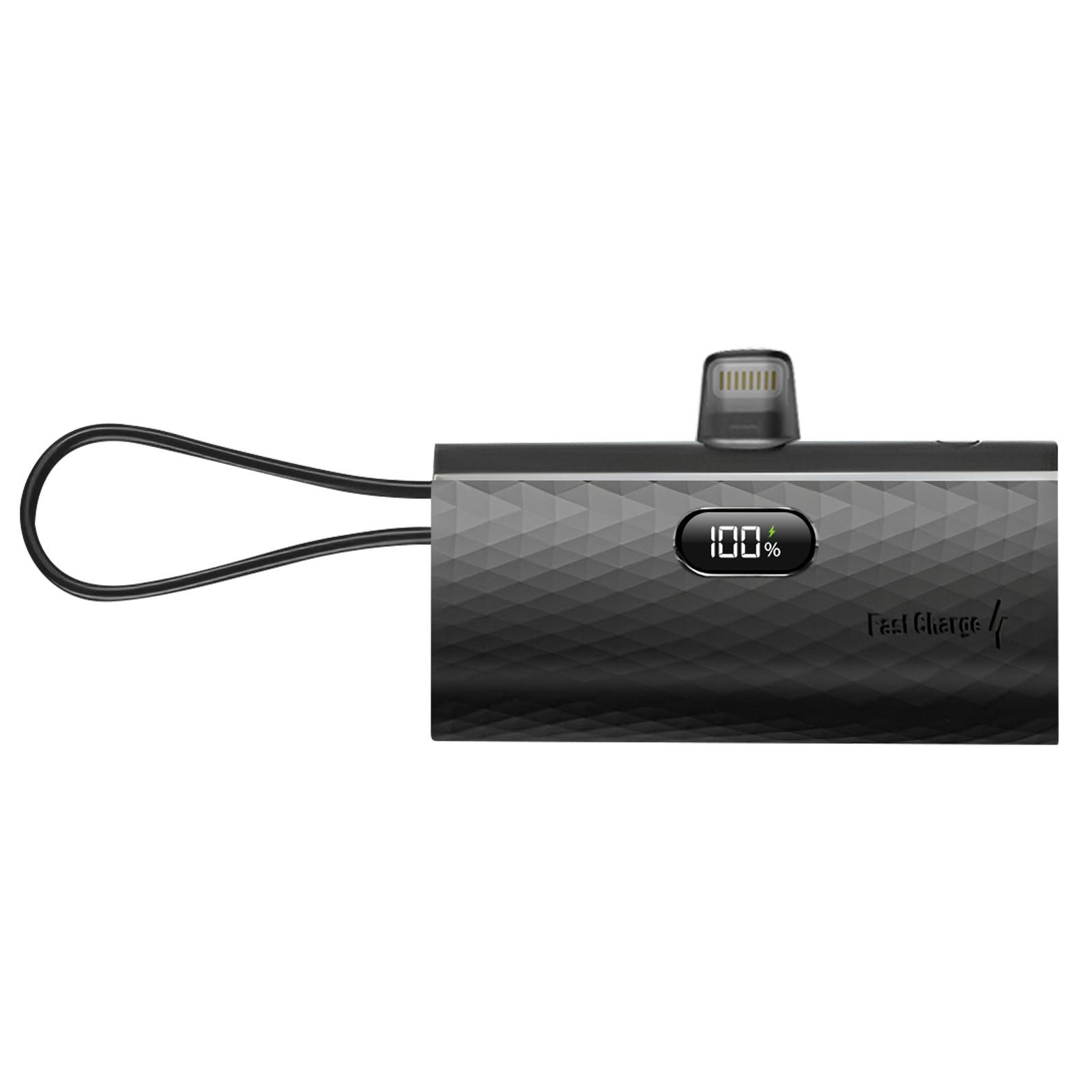 Forcell  Caricabatterie esterno 5000mAh connettori Lightning e USB-C 20W 