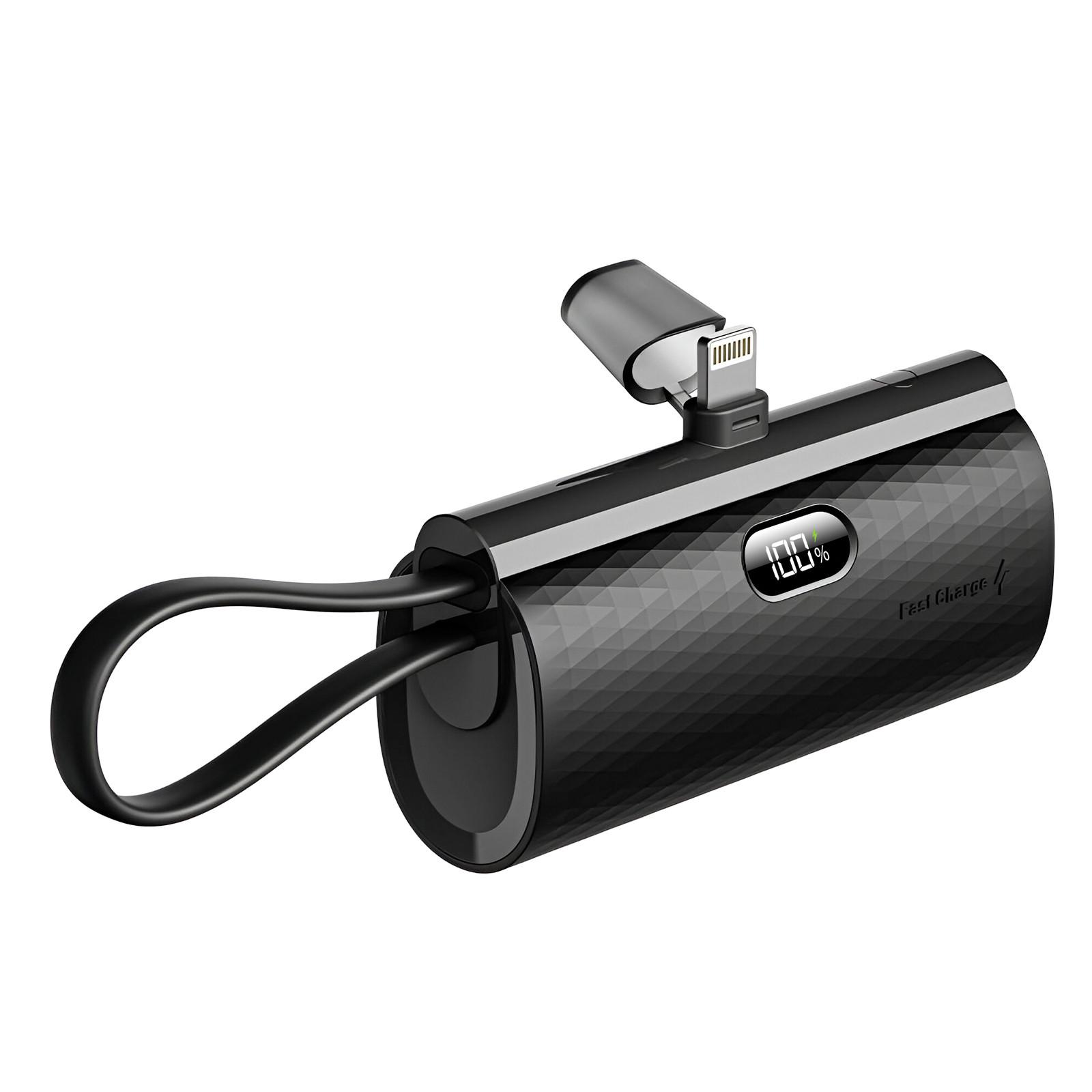 Forcell  Caricabatterie esterno 5000mAh connettori Lightning e USB-C 20W 