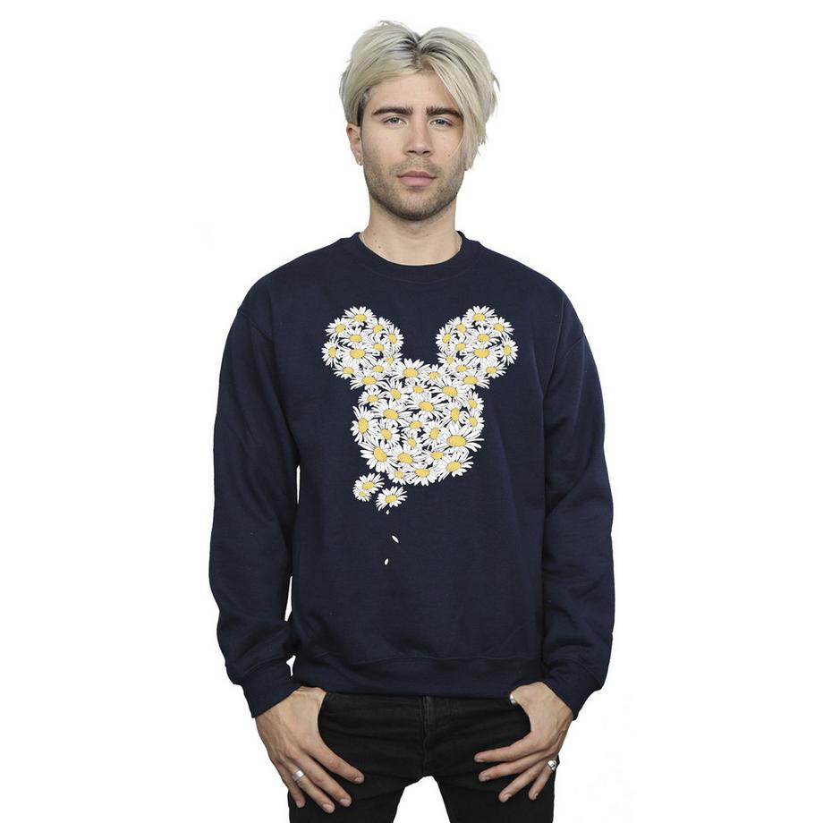 MICKEY MOUSE Sweatshirt Imprimé Tête de Marguerite  