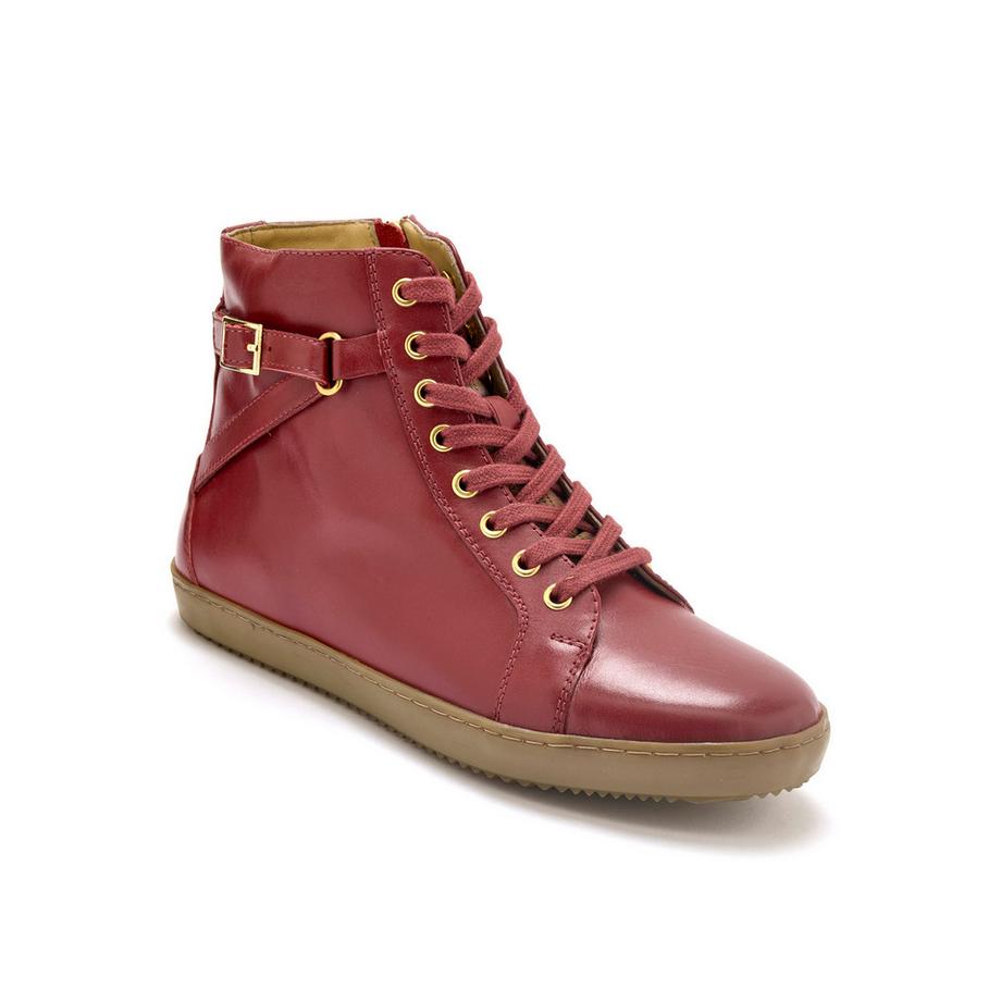 Pédiconfort  damen high-top sneakers mit reißverschluss und schnürsenkeln 