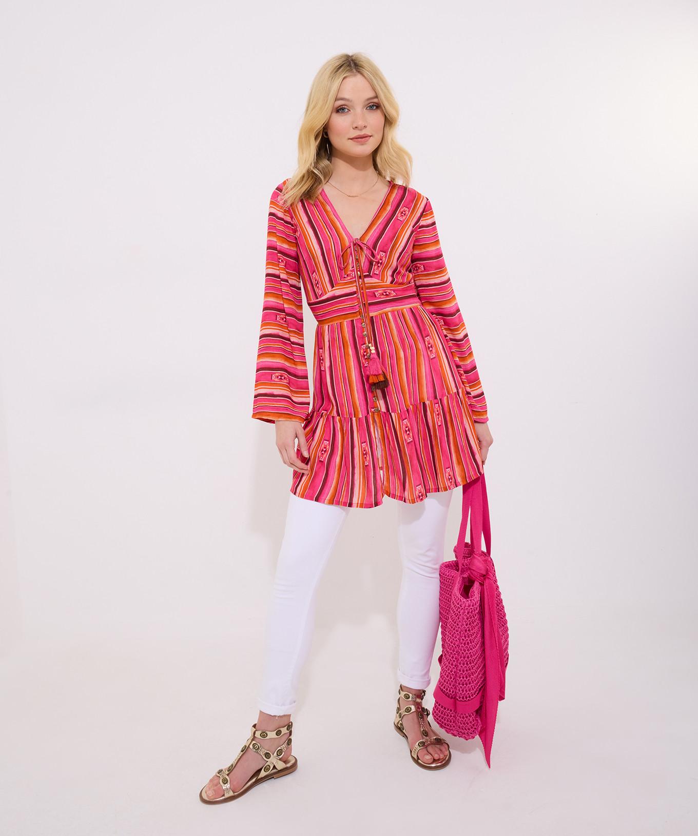 Joe Browns Schmal geschnittene Streifen-Tunika  