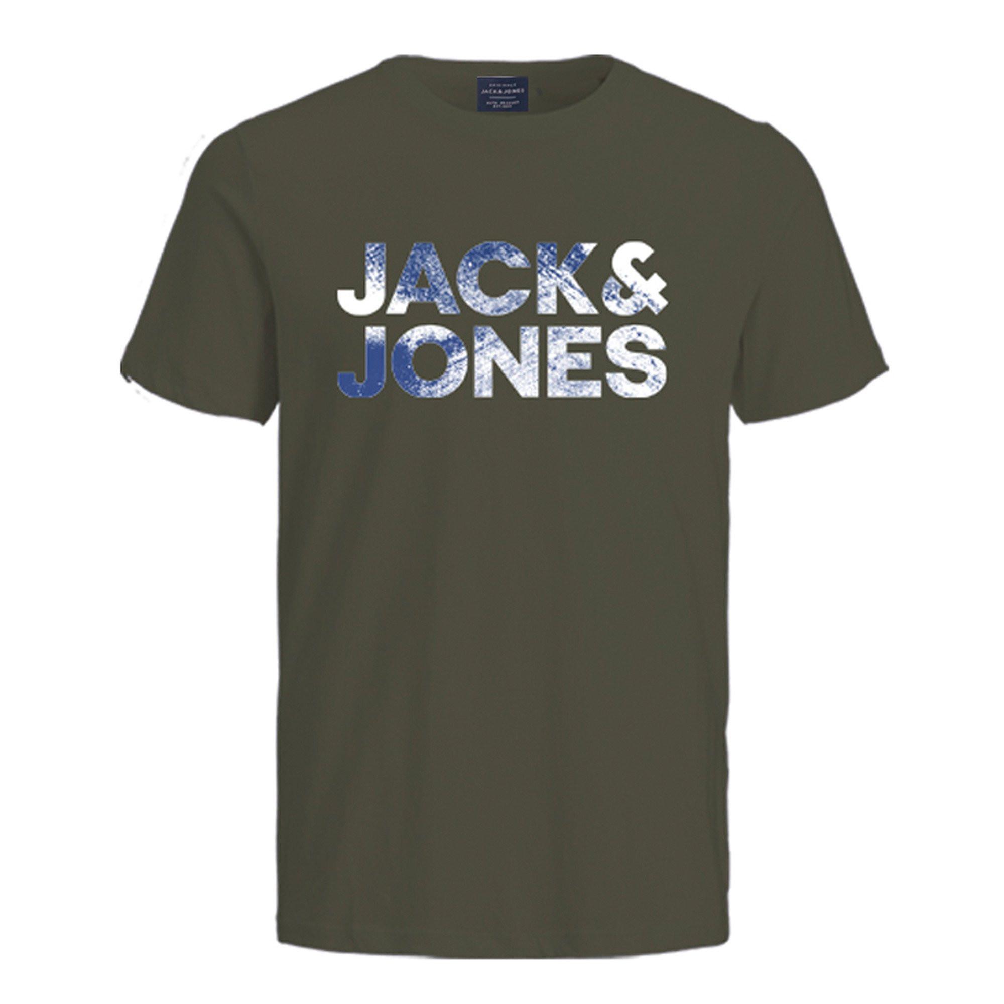 JACK & JONES JCODISTRESSED 5PK T-shirt Vestibilità Comoda Confezione da 5  