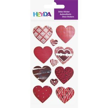 HEYDA Sticker Mix Herzen/weiss