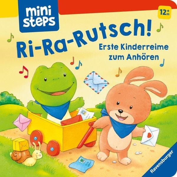 ministeps Ri-ra-rutsch! Erste Kinderreime zum Anhören Volksgut; Dal Lago, Gabriele (Illustrationen) Copertina rigida 