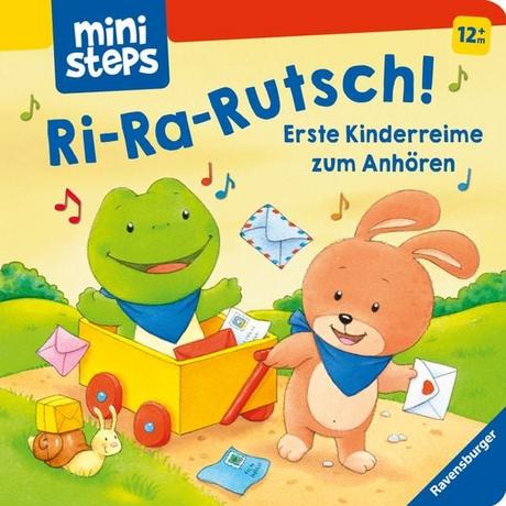 ministeps Ri-ra-rutsch! Erste Kinderreime zum Anhören Volksgut; Dal Lago, Gabriele (Illustrationen) Copertina rigida 