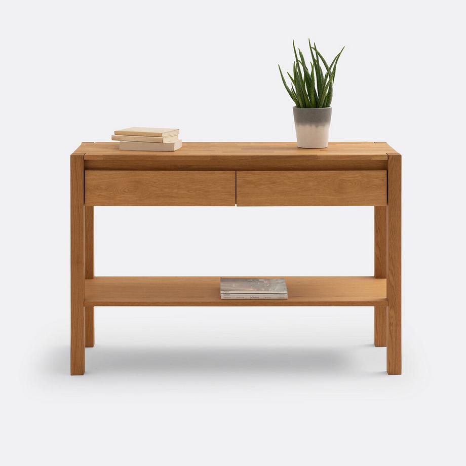 La Redoute Intérieurs Console chêne abouté et plaqué  