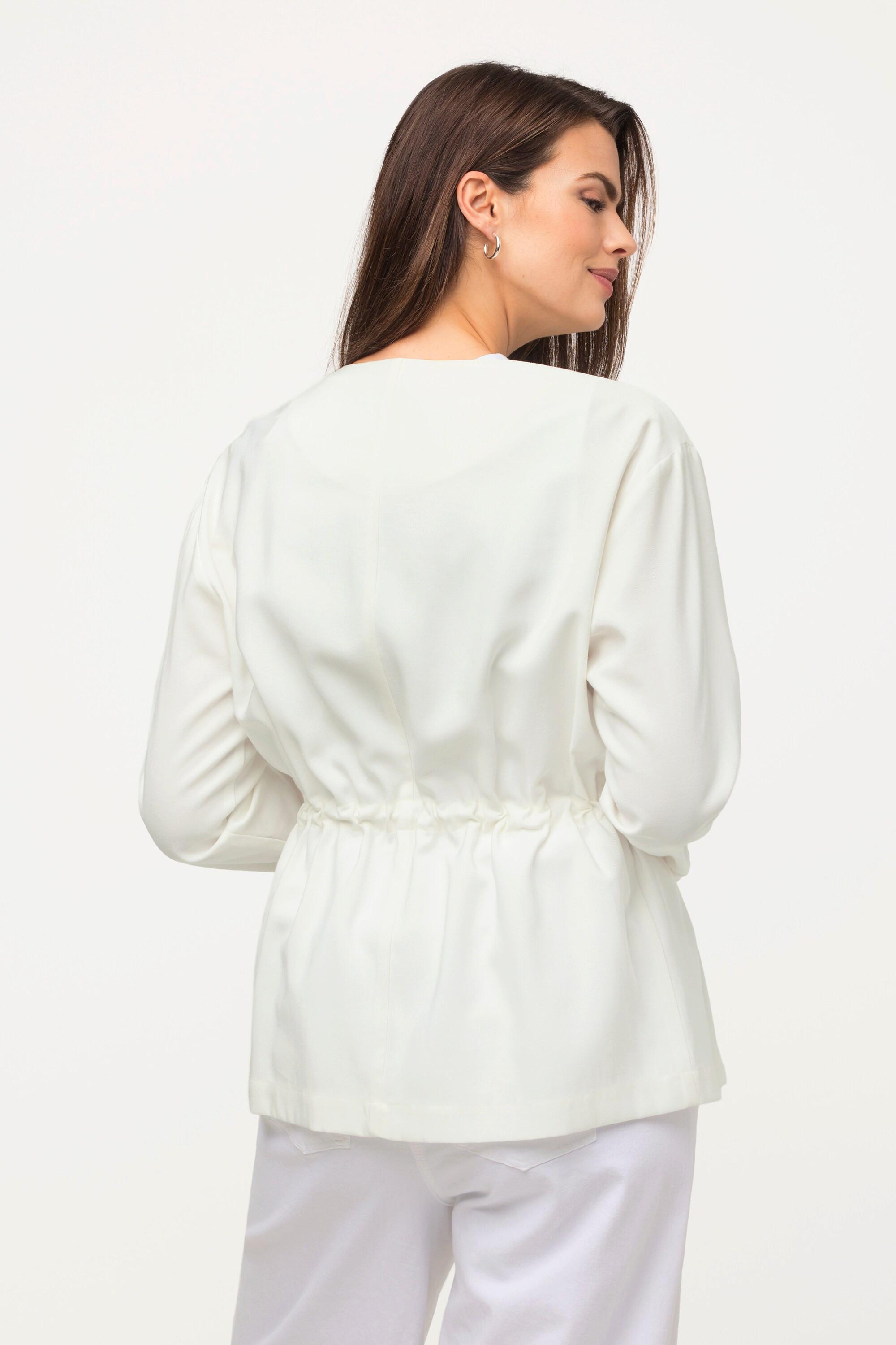 Ulla Popken Giacca Coulisse Girocollo Maniche 3/4  