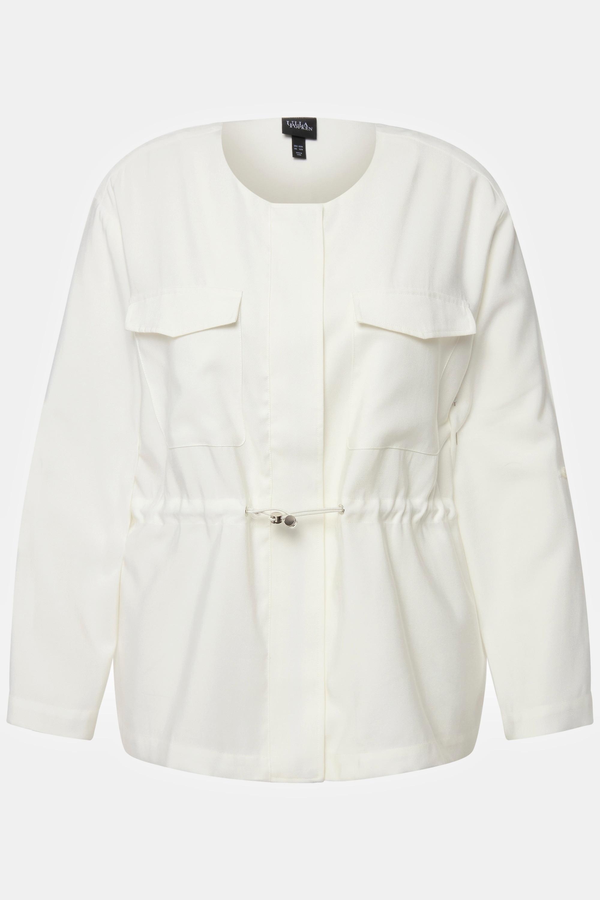 Ulla Popken Giacca Coulisse Girocollo Maniche 3/4  