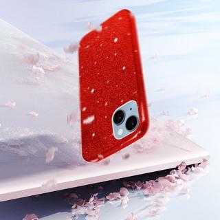 Avizar  Glitter Hülle Apple iPhone 14 Plus Rot 