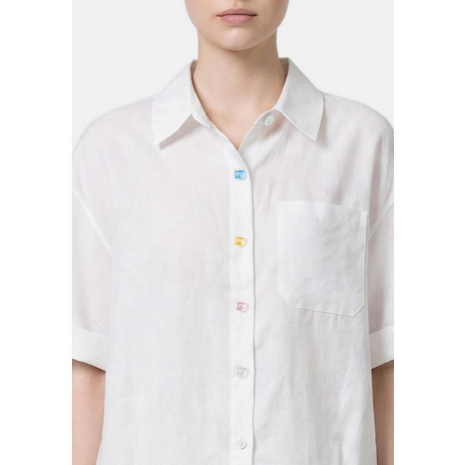 Chiara Ferretti Camicia a maniche corte con bottoni  