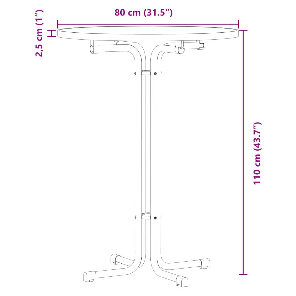 VidaXL Table à manger bois d'ingénierie  