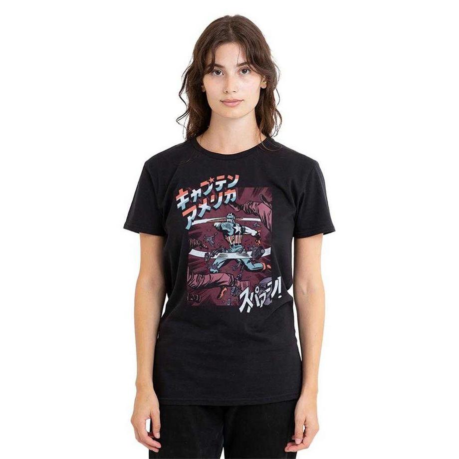 CAPTAIN AMERICA T-ShirtMotiftyle Rétro Japanese Strike  