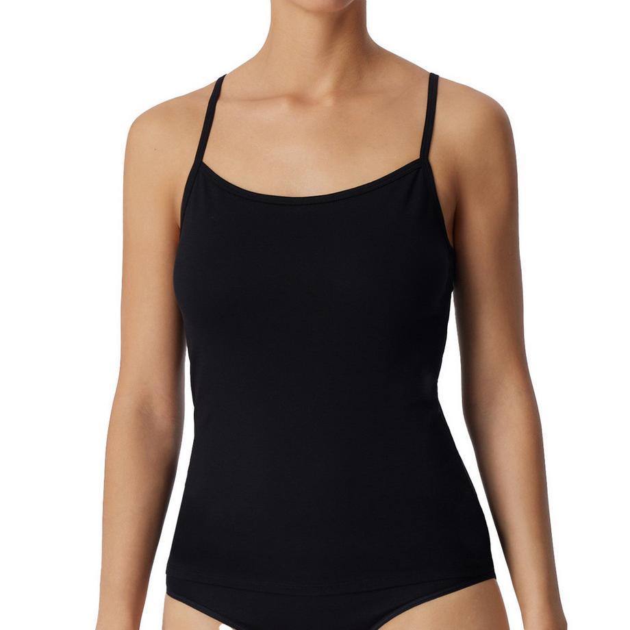 Uncover by Schiesser Lot de 6 tops à bretelles spaghetti en coton  