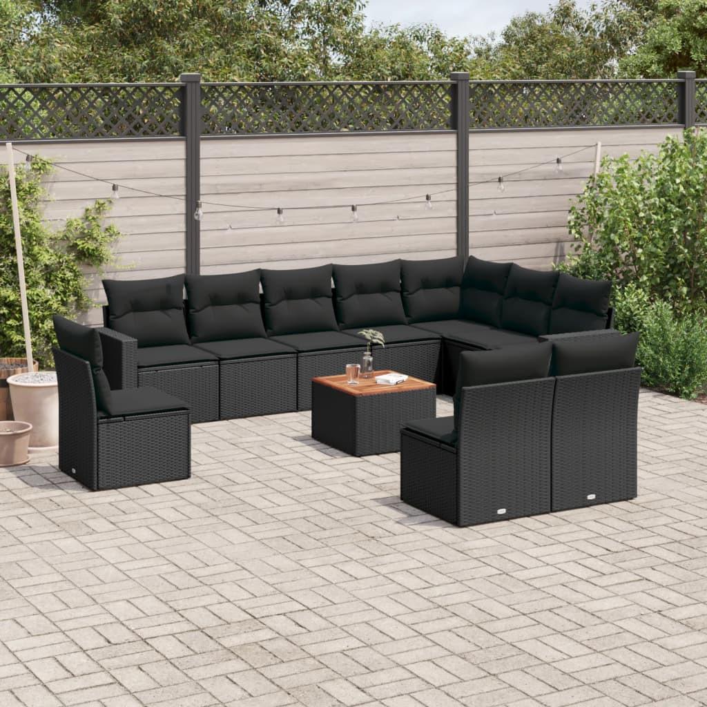 VidaXL set divano da giardino Polirattan  