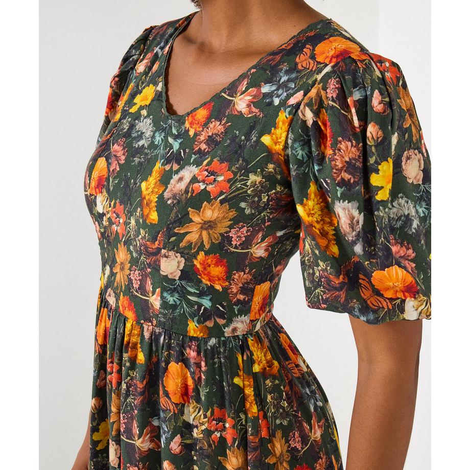 Joe Browns Robe Vintage Imprimé Floral Automne  