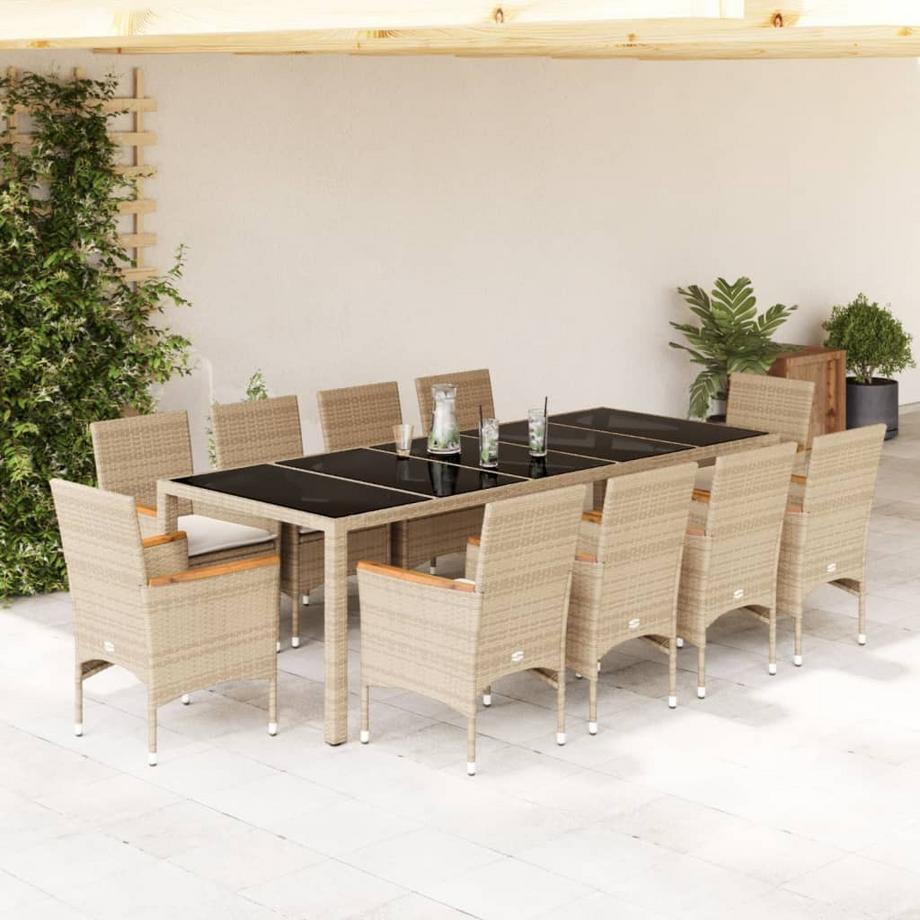 VidaXL set da pranzo da giardino Polirattan  