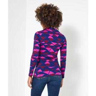 Joe Browns Retro inspiriertes Jersey Top Geo Print Twist Front  