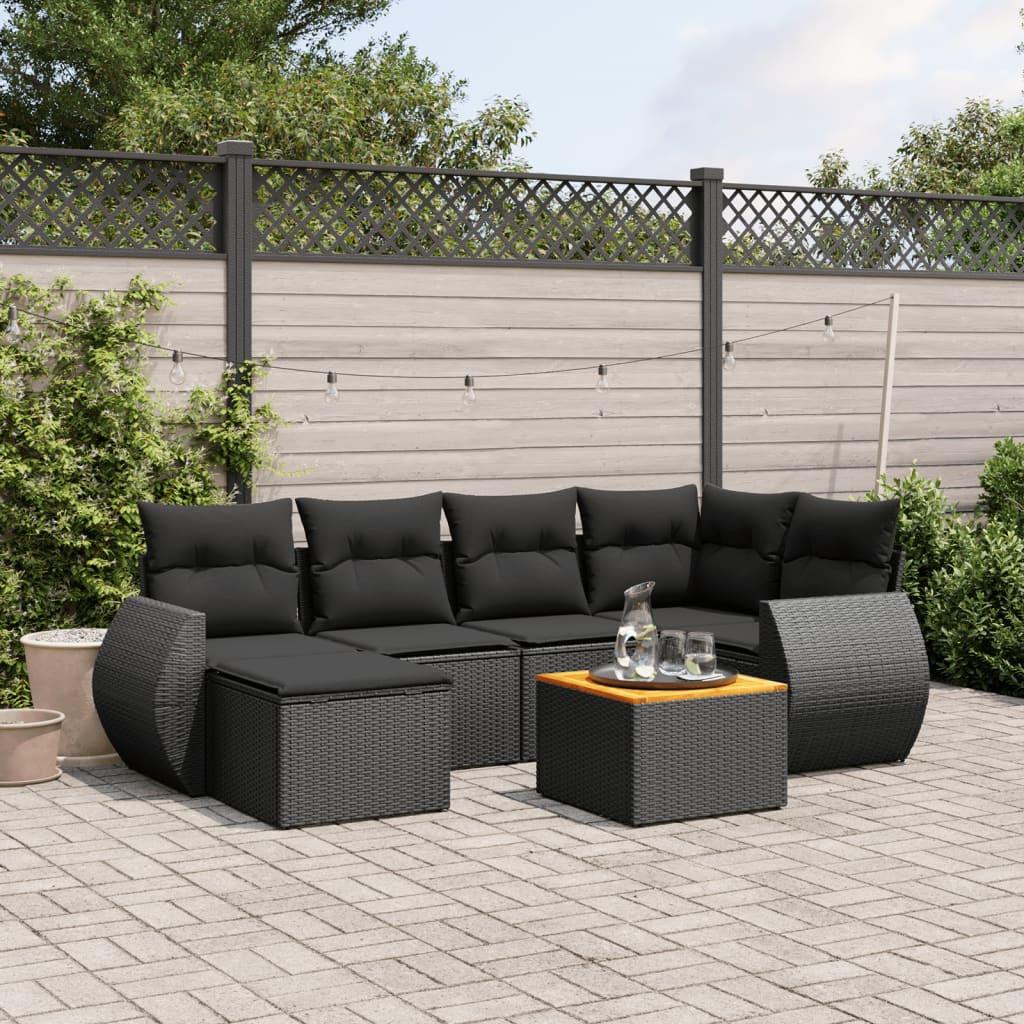 VidaXL Ensemble de canapés de jardin rotin synthétique  