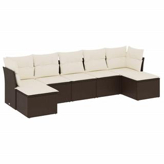 VidaXL set divano da giardino Polirattan  