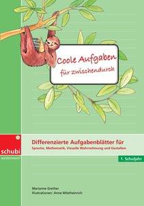 Coole Aufgaben für zwischendurch 1./2. Schuljahr. Differenzierte Aufgabenblätter. Kopiervorlagen Grether, Marianne; Wöstheinrich, Anne (Illustrationen) Gebundene Ausgabe 