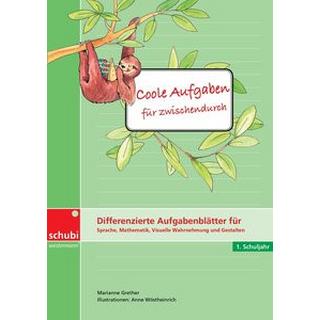 Coole Aufgaben für zwischendurch 1./2. Schuljahr. Differenzierte Aufgabenblätter. Kopiervorlagen Grether, Marianne; Wöstheinrich, Anne (Illustrationen) Gebundene Ausgabe 