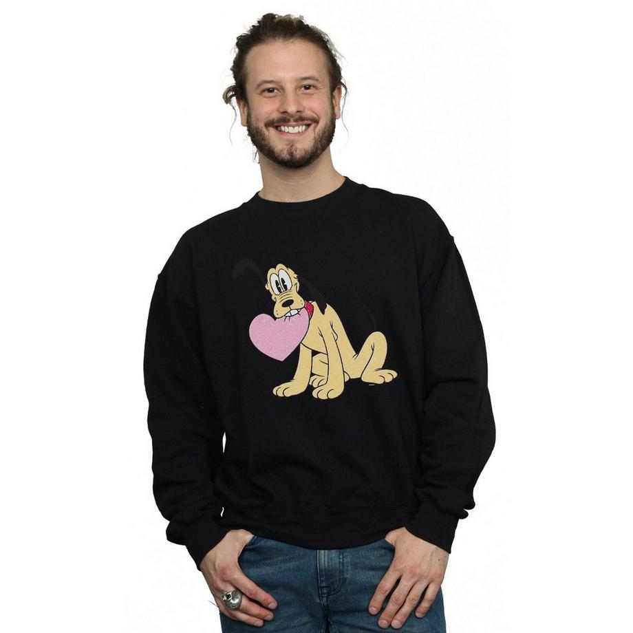 Disney Pluto Coeur Imprimé Sweatshirt  