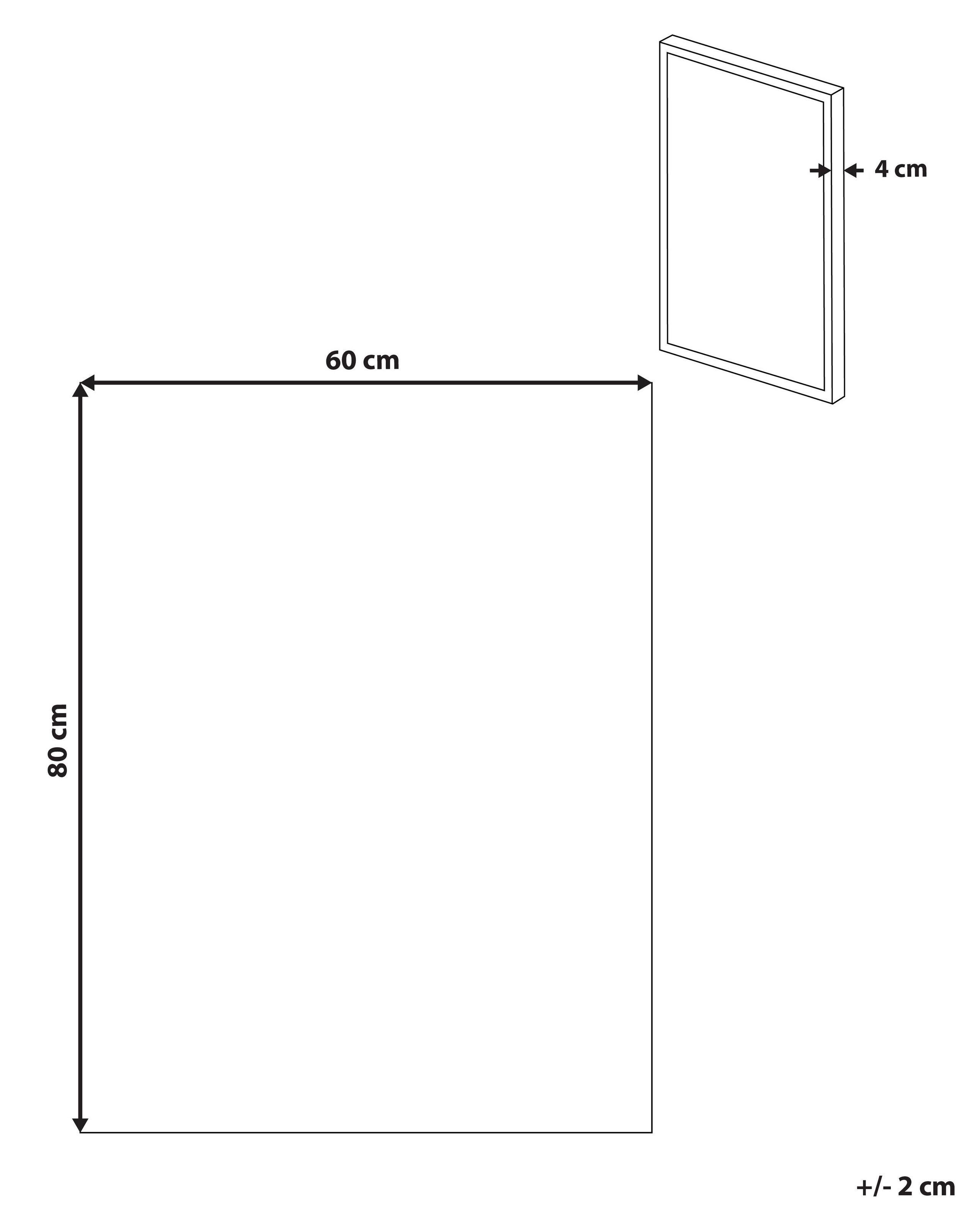 Beliani Imprimé sur toile en Tissu Moderne AFASSA  