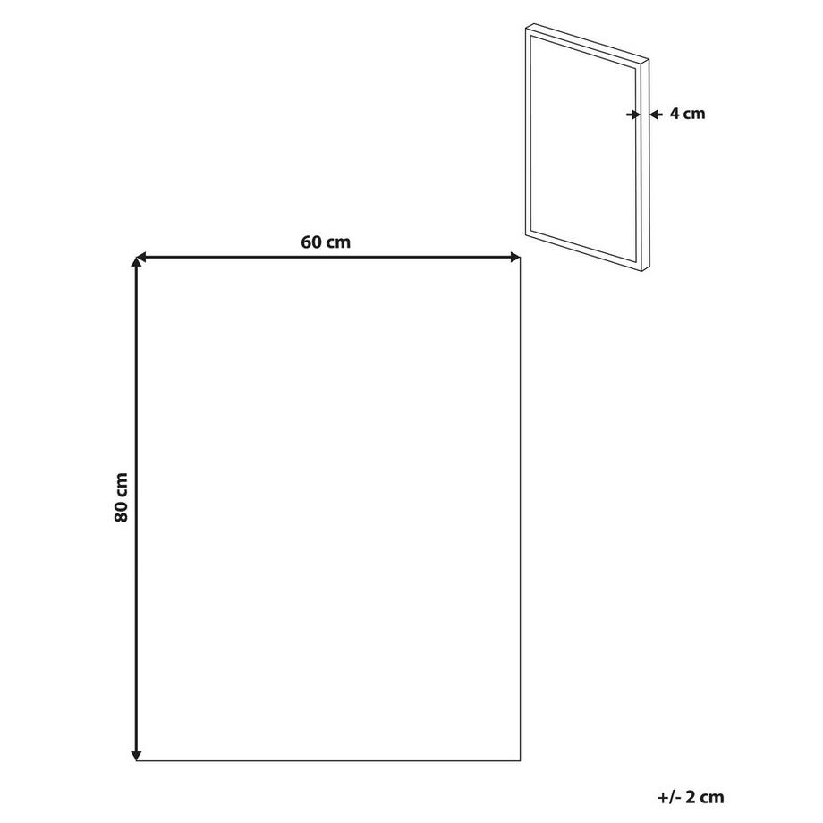 Beliani Imprimé sur toile en Tissu Moderne AFASSA  