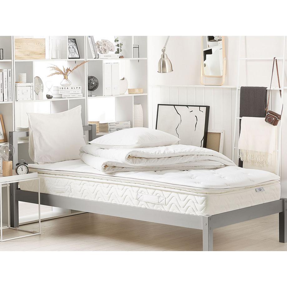 Beliani Matelas à ressorts ensachés en mousse à mémoire de forme en Ressorts ensachés  LUXUS  
