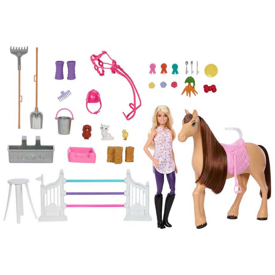 Barbie  Stall mit Puppe und Pferd 
