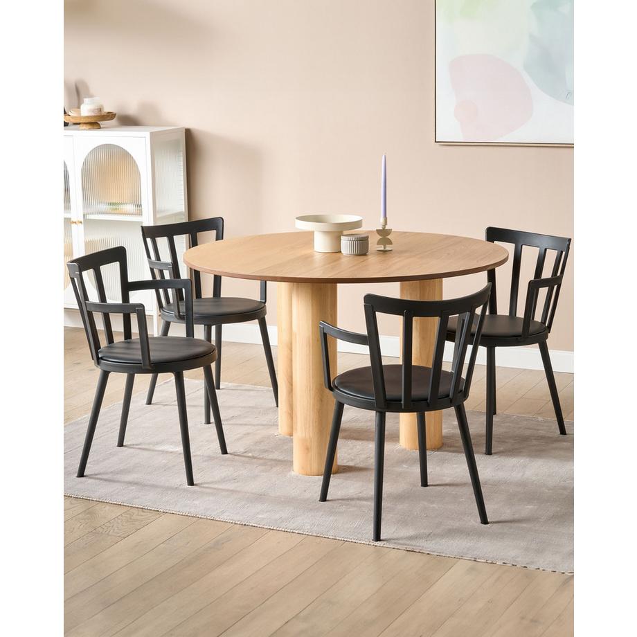 Beliani Esszimmerstuhl 4er Set aus Kunststoff Modern MORILL  