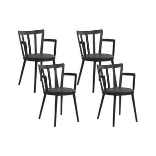 Beliani Lot de 4 chaises en Matière synthétique Moderne MORILL  