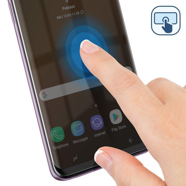 Avizar  Film écran verre 5D Noir Galaxy S9 Plus 