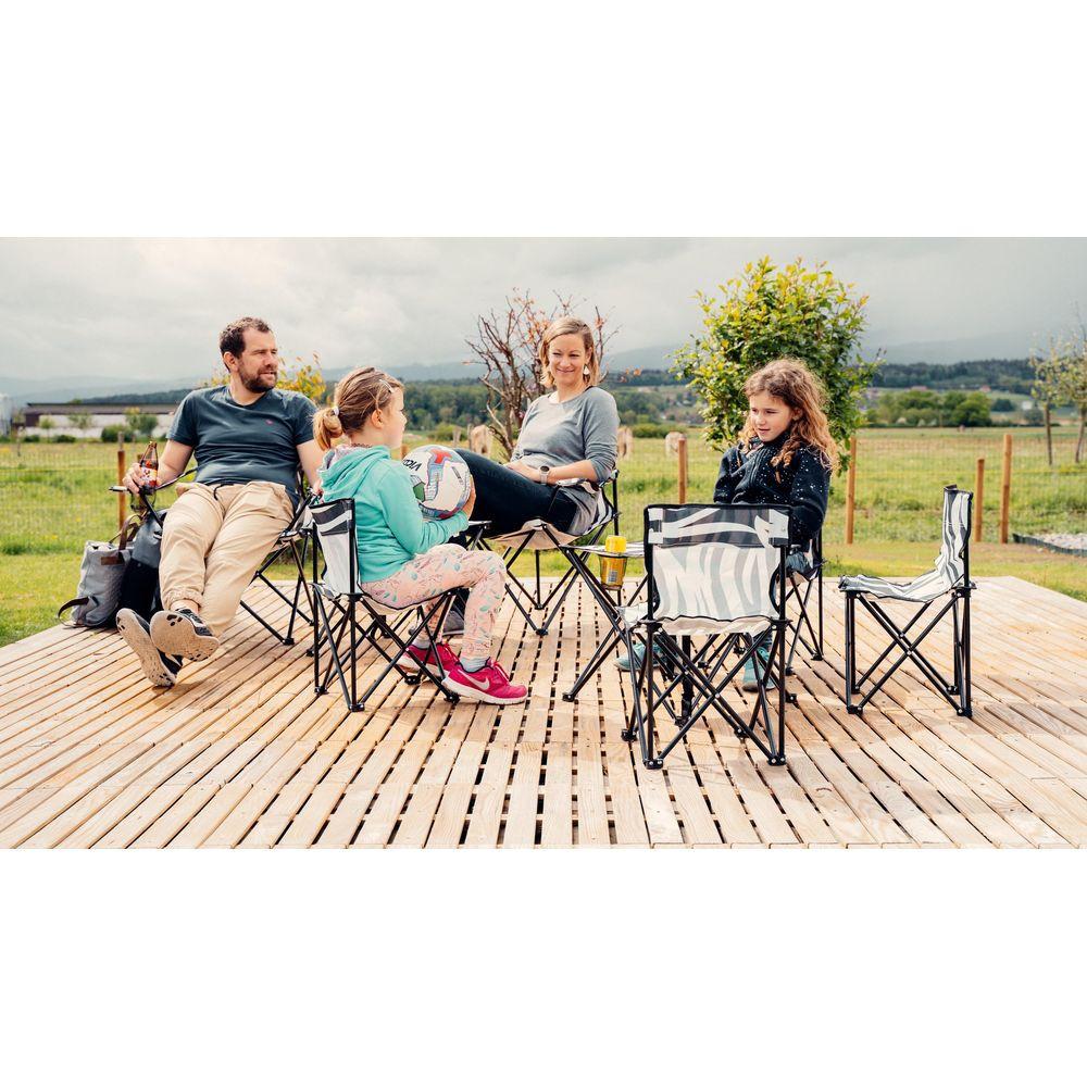 zebraffo  zebraffo Campingset Kids, 4 Stühle und 1 Tisch 