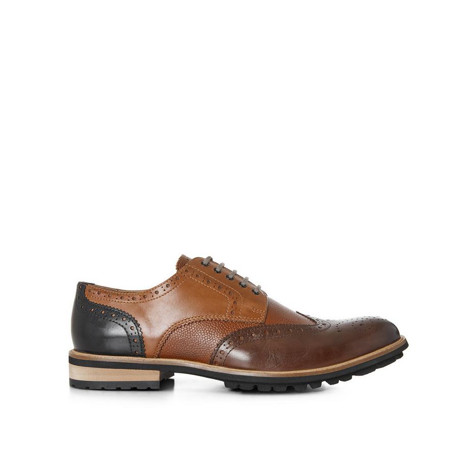 Mehrfarbige Brogues aus Leder