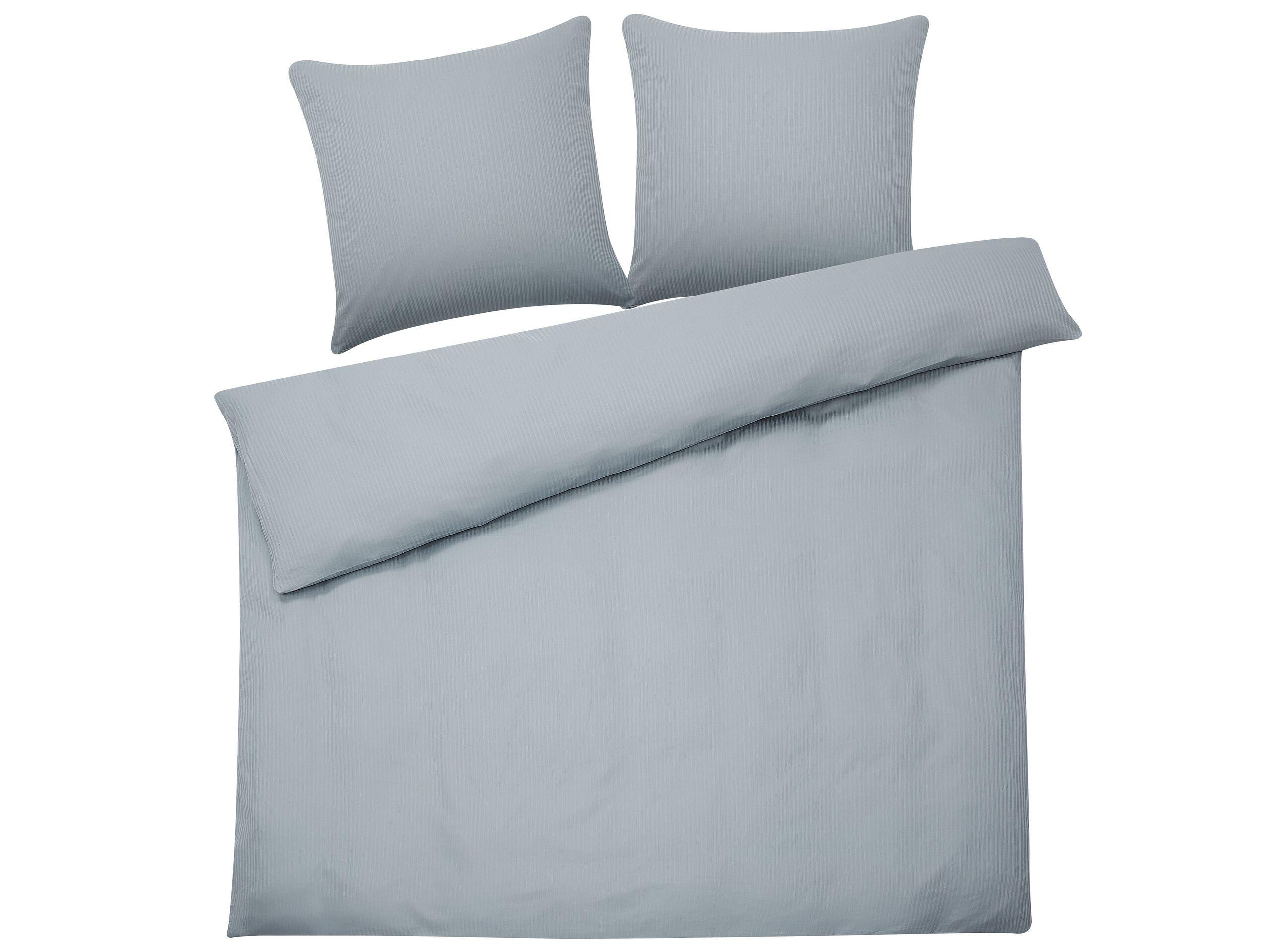 Beliani Avondale Classico Set Copripiumino in Raso di Cotone  