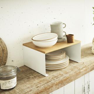 Yamazaki Stapelbares Aufbewahrungsregal - L30,5 cm  