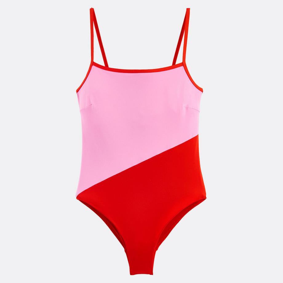 La Redoute Collections  Einteiliger Badeanzug colorbloc 